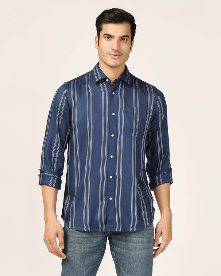 Casual Navy Stripe Shirt - Sylvie