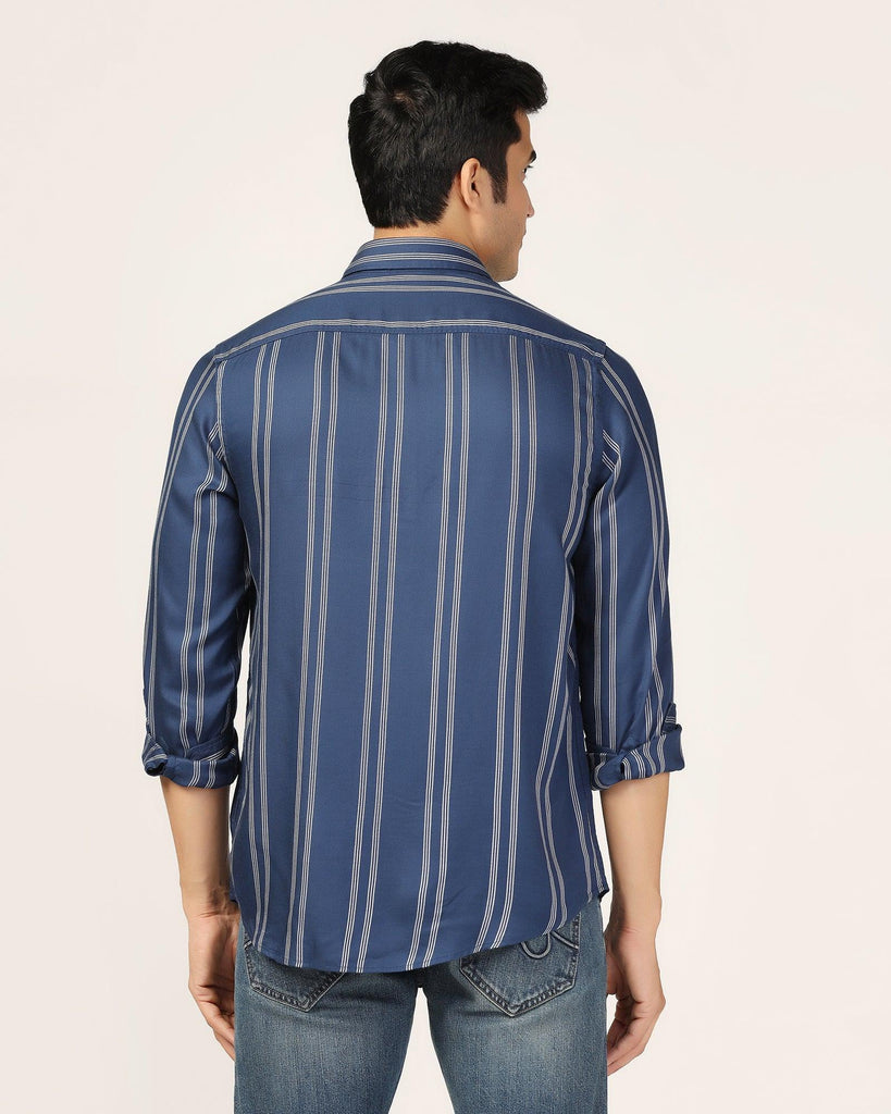 Casual Navy Stripe Shirt - Sylvie