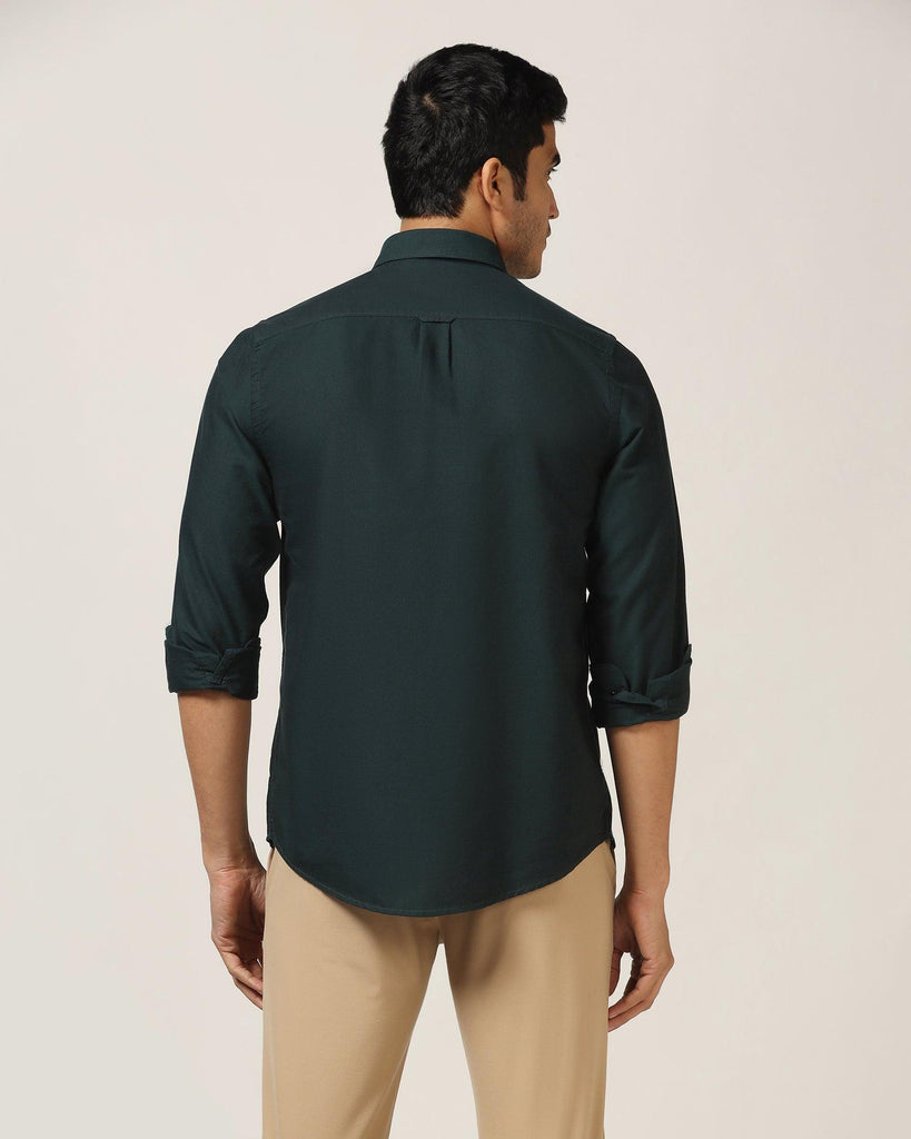 Casual Olive Solid Shirt - Vonic