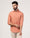 Casual Peach Solid Shirt - Lang