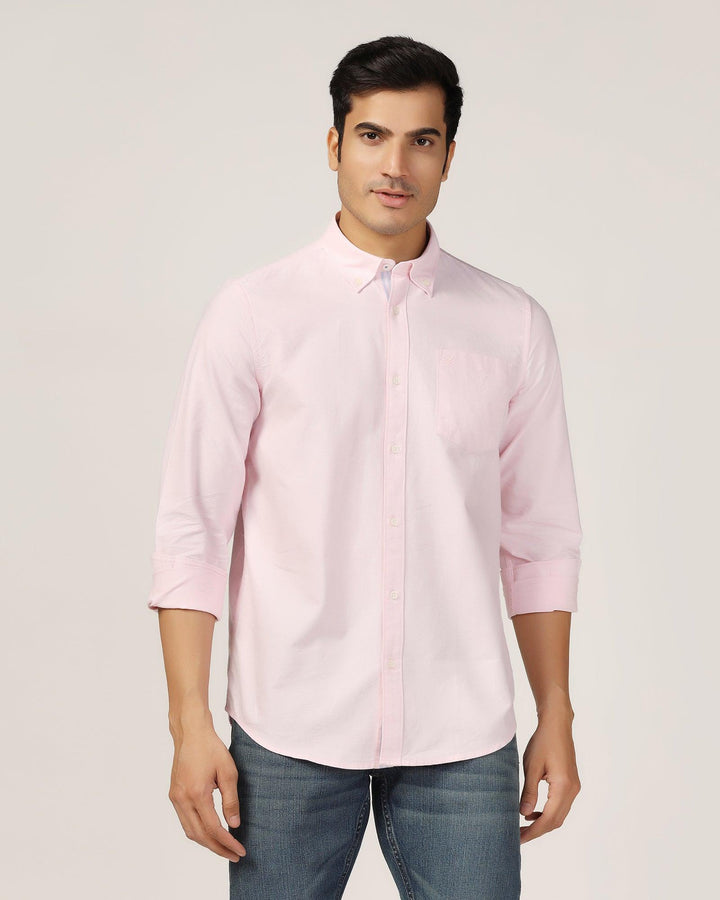Casual Pink Solid Shirt - Molly