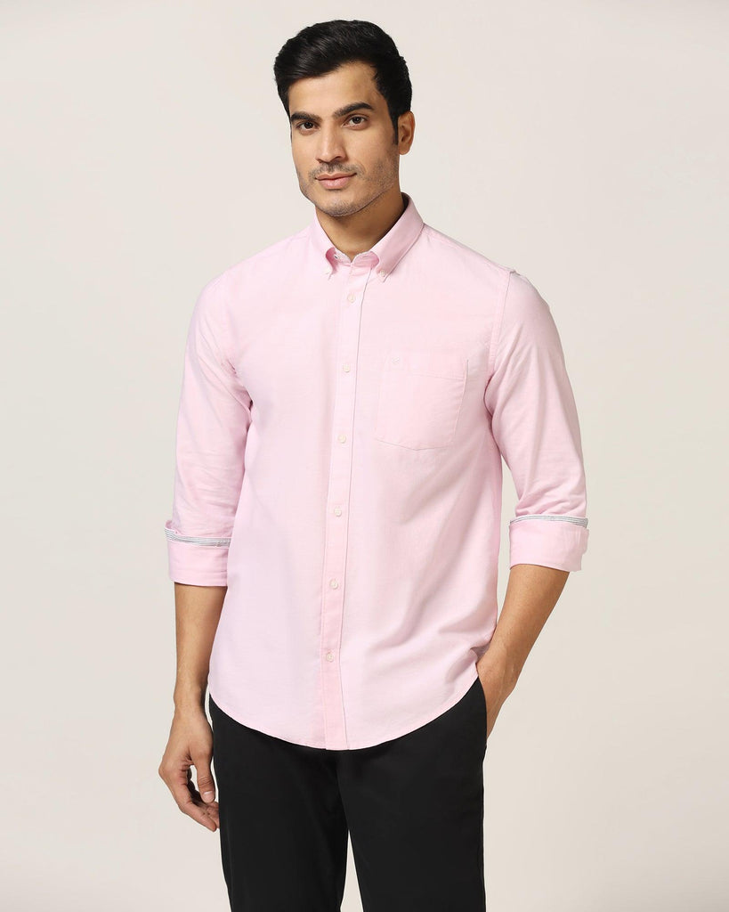 Casual Pink Solid Shirt - Sonic