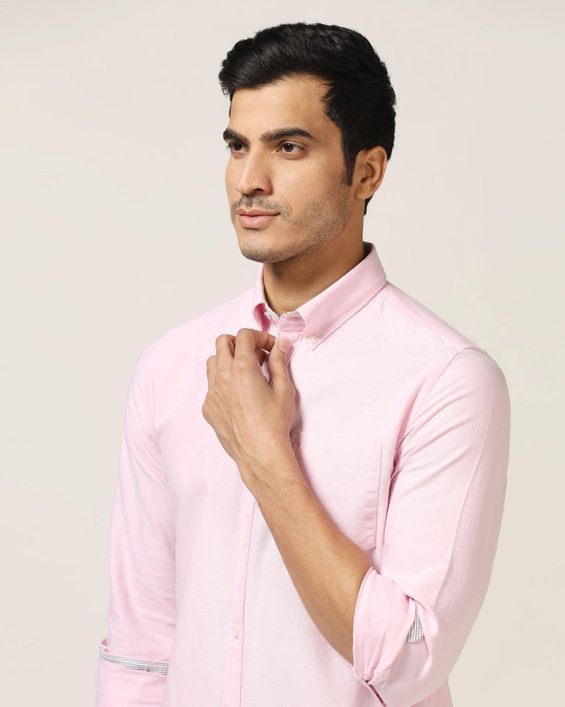 Casual Pink Solid Shirt - Sonic