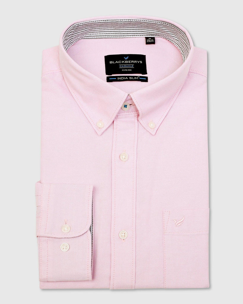 Casual Pink Solid Shirt - Sonic