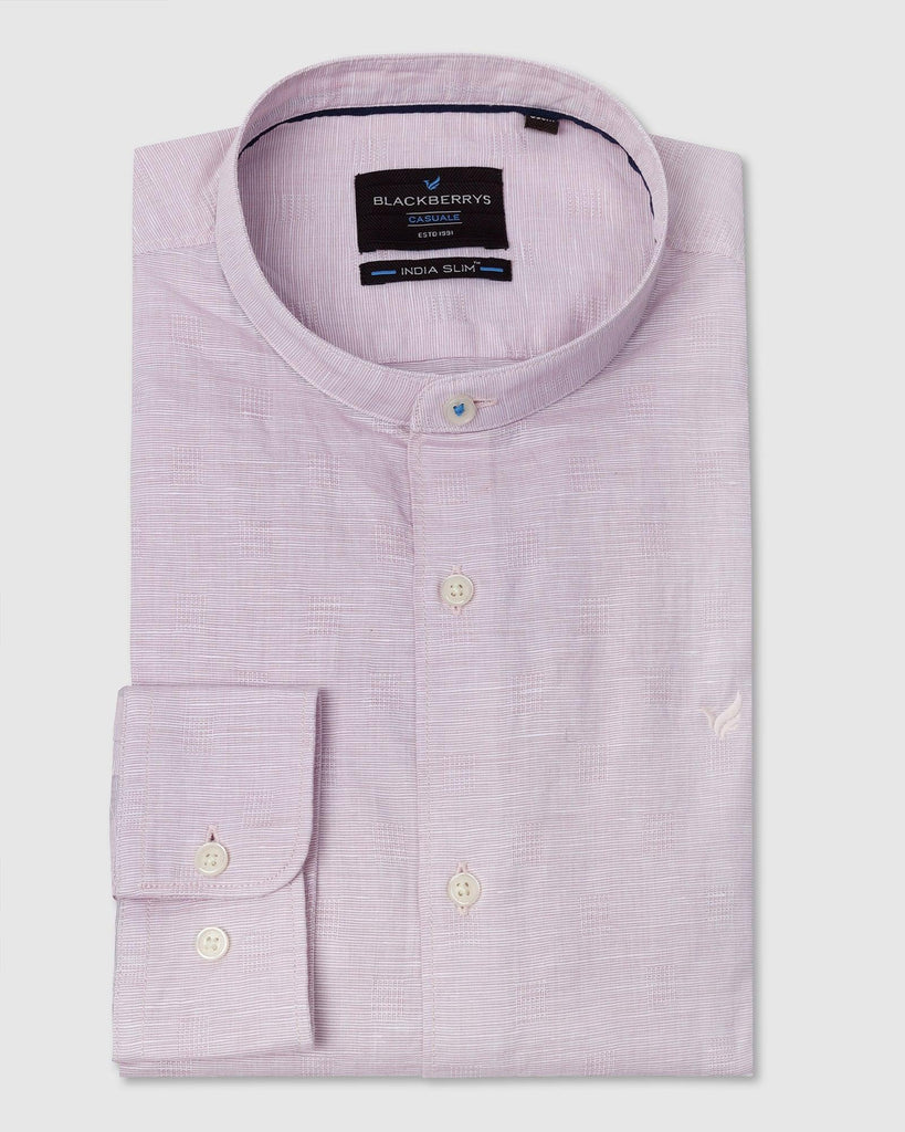 Casual Pink Textured Shirt - Lee