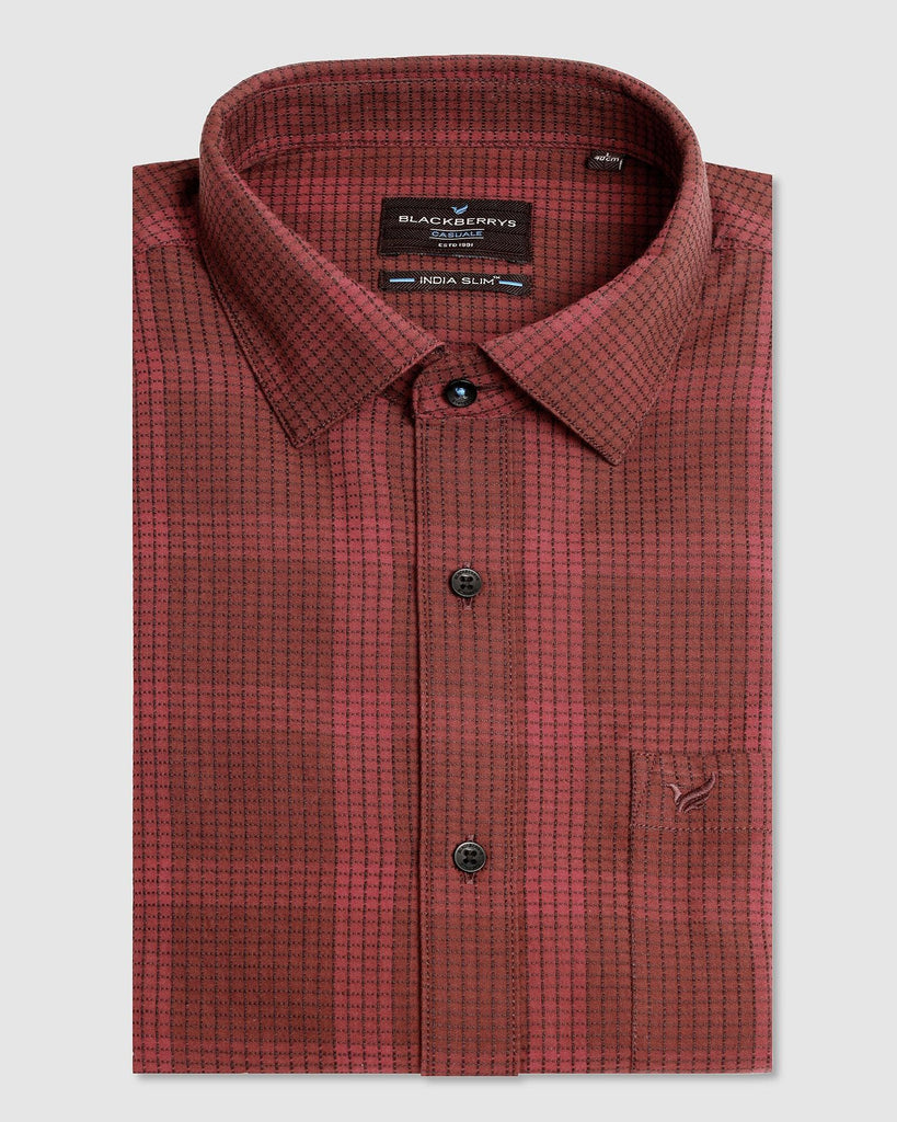 Casual Red Check Shirt - Audrey