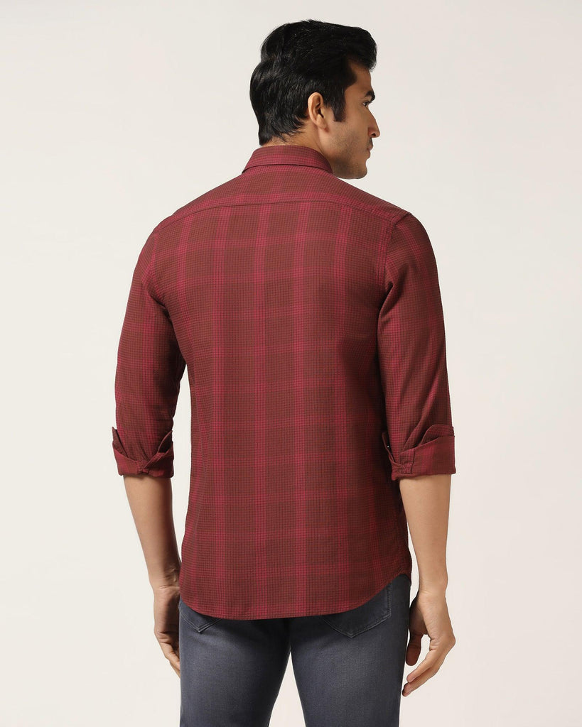 Casual Red Check Shirt - Audrey