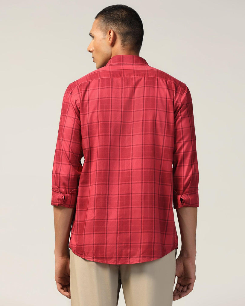 Casual Red Check Shirt - Camden