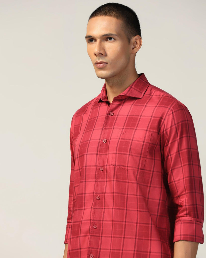 Casual Red Check Shirt - Camden