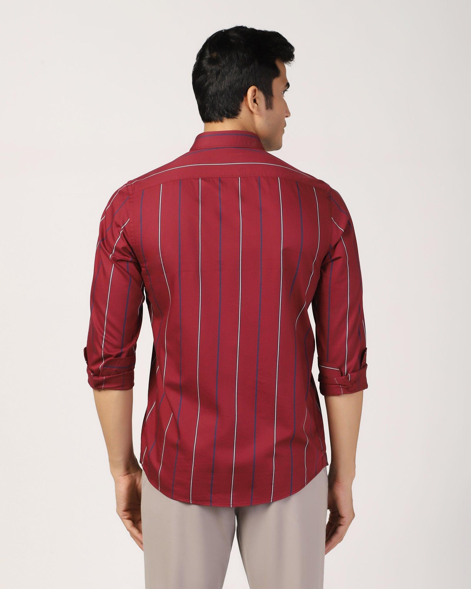 Casual Red Stripe Shirt - Marko - Blackberrys