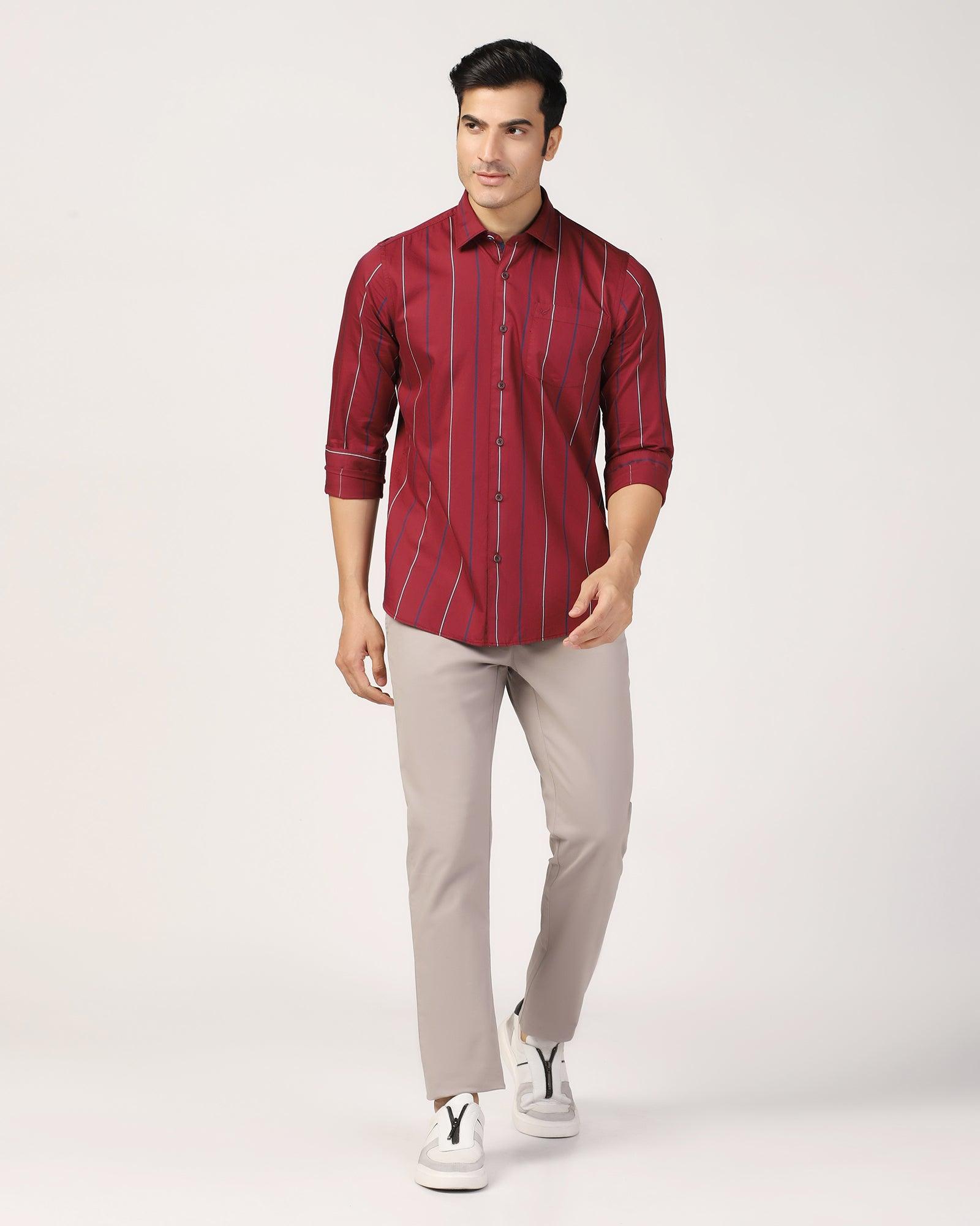 Casual Red Stripe Shirt - Marko - Blackberrys