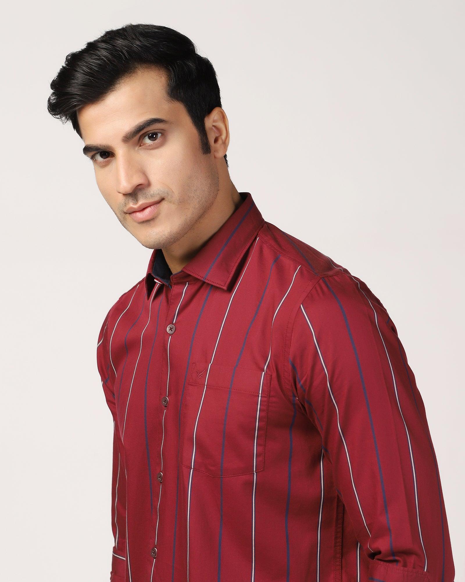Casual Red Stripe Shirt - Marko - Blackberrys