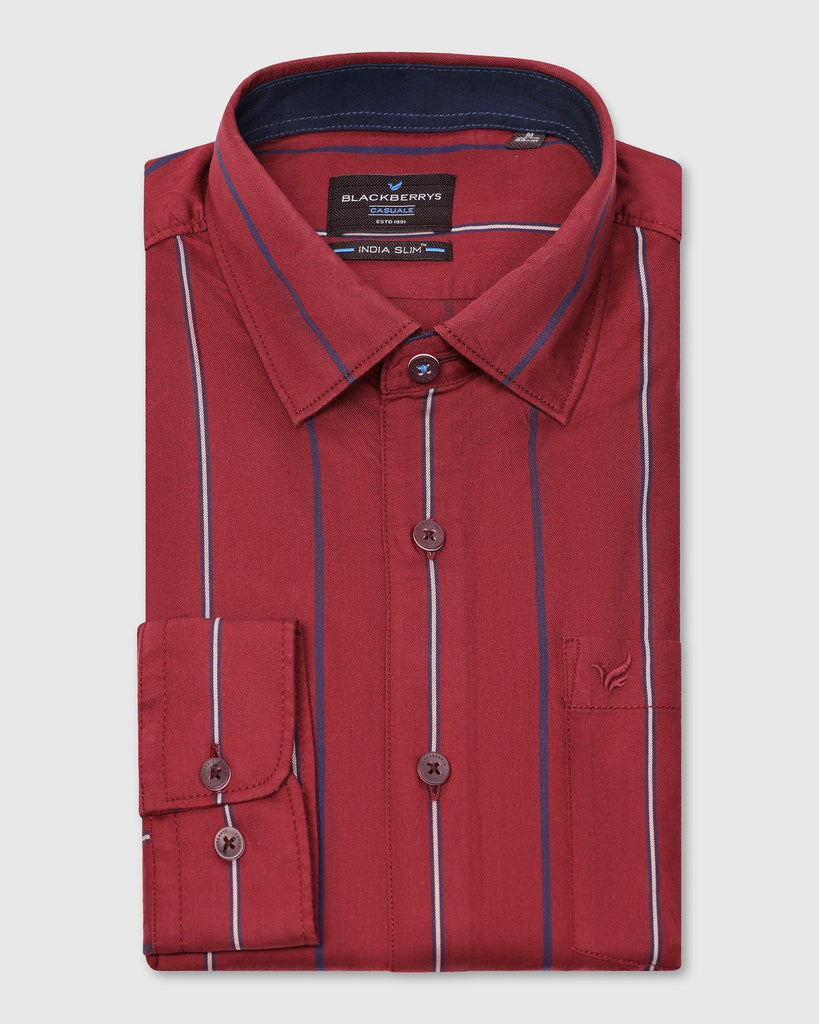 Casual Red Stripe Shirt - Marko