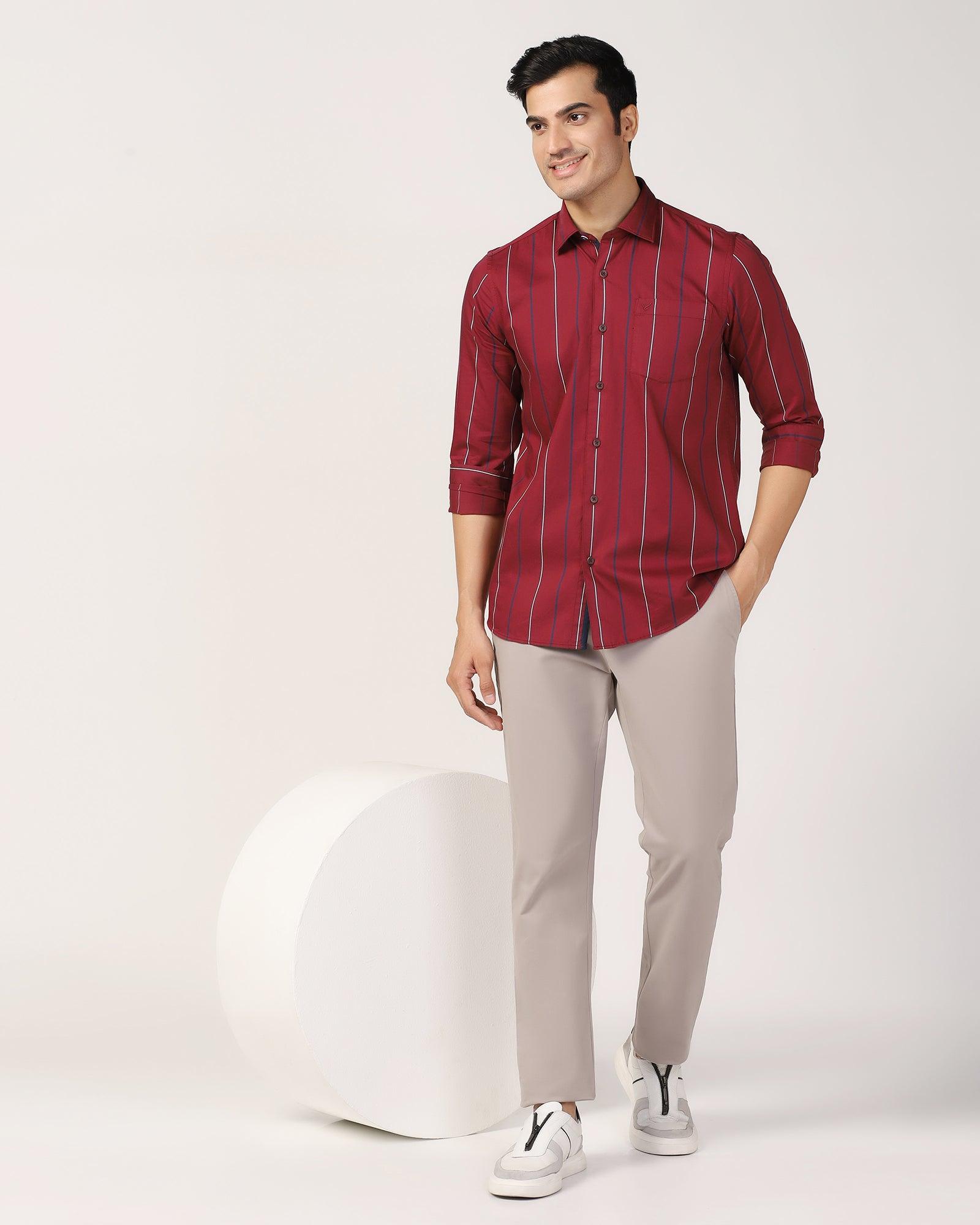 Casual Red Stripe Shirt - Marko - Blackberrys