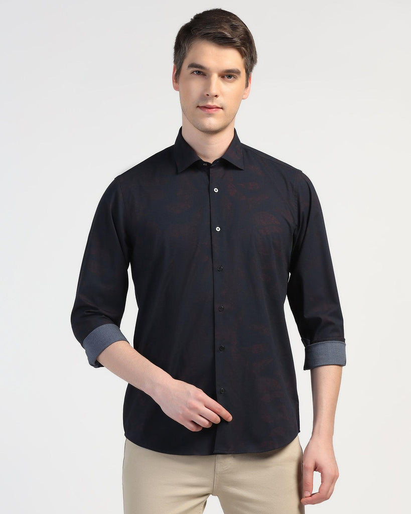 Casual Rust Printed Shirt - Nino