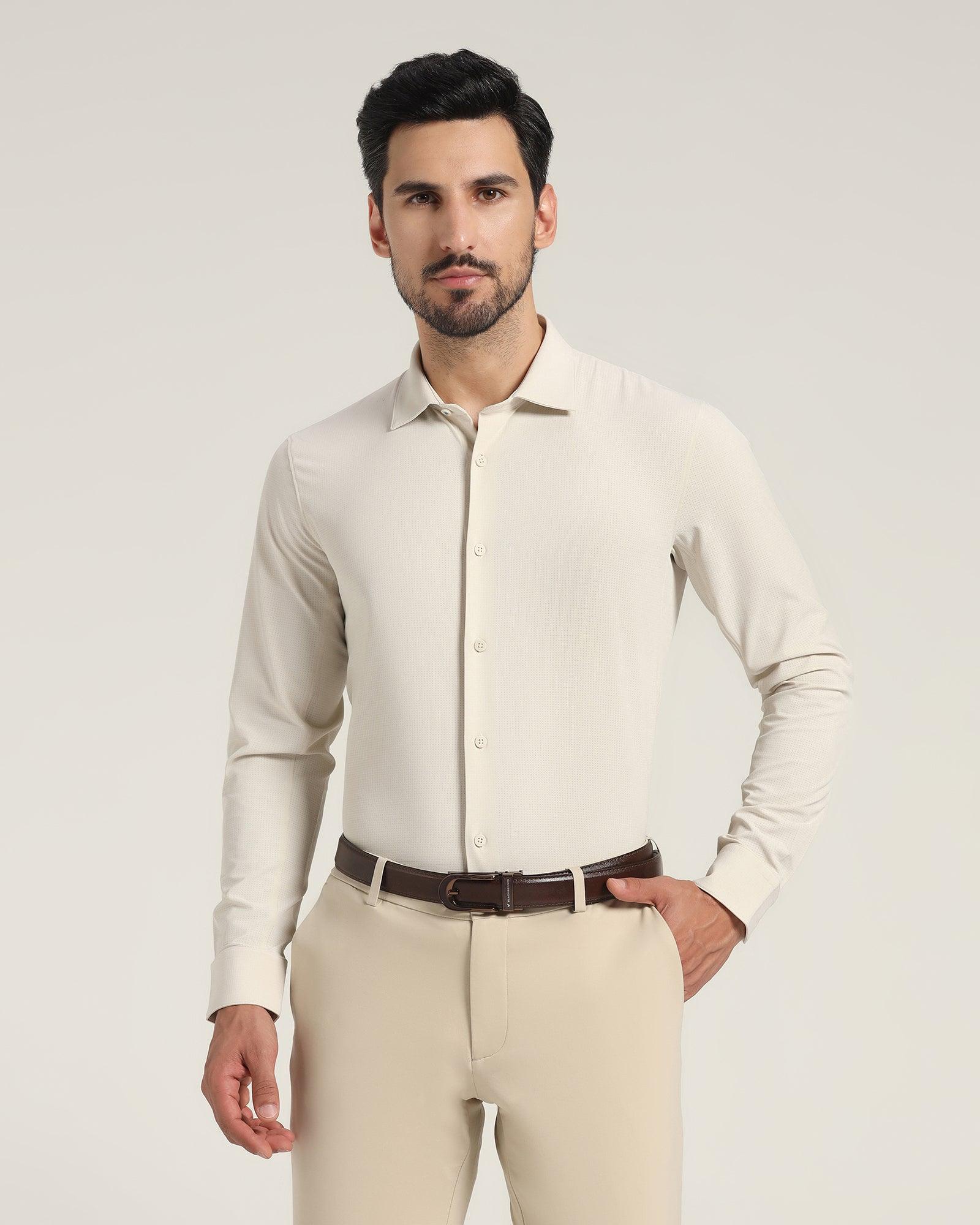 TechPro Casual Shirt In Beige (Thomas) - Blackberrys