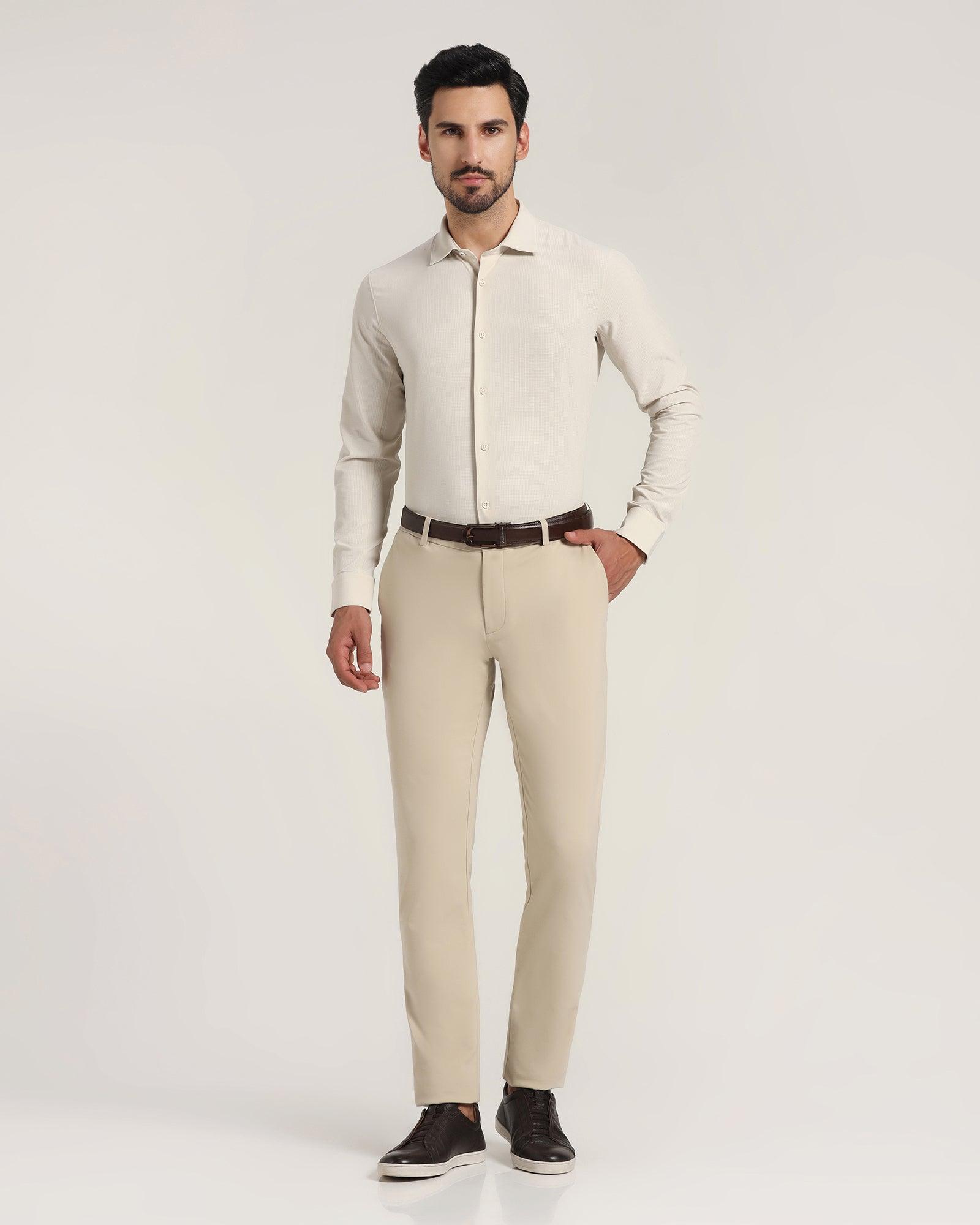 TechPro Casual Shirt In Beige (Thomas) - Blackberrys