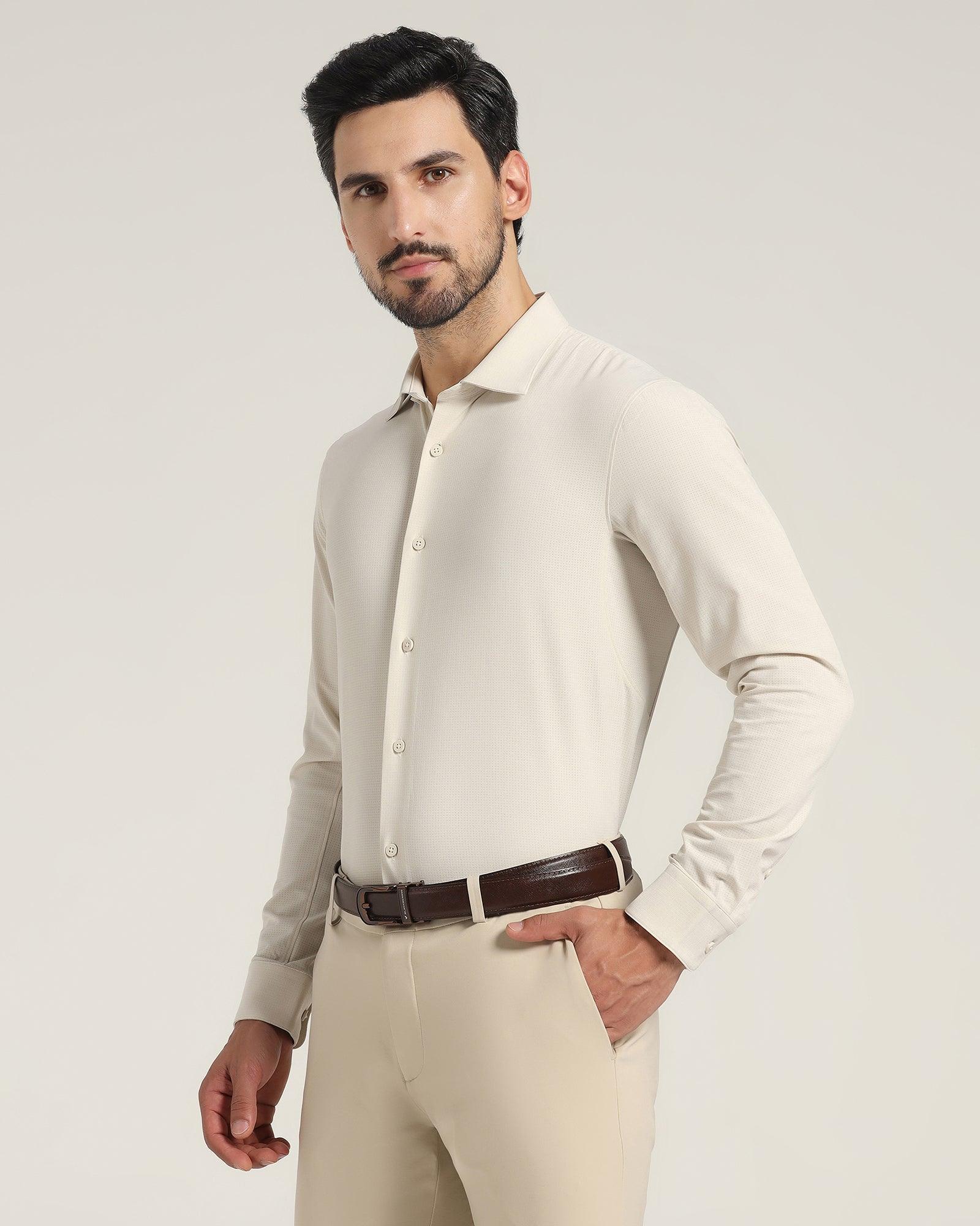 TechPro Casual Shirt In Beige (Thomas) - Blackberrys