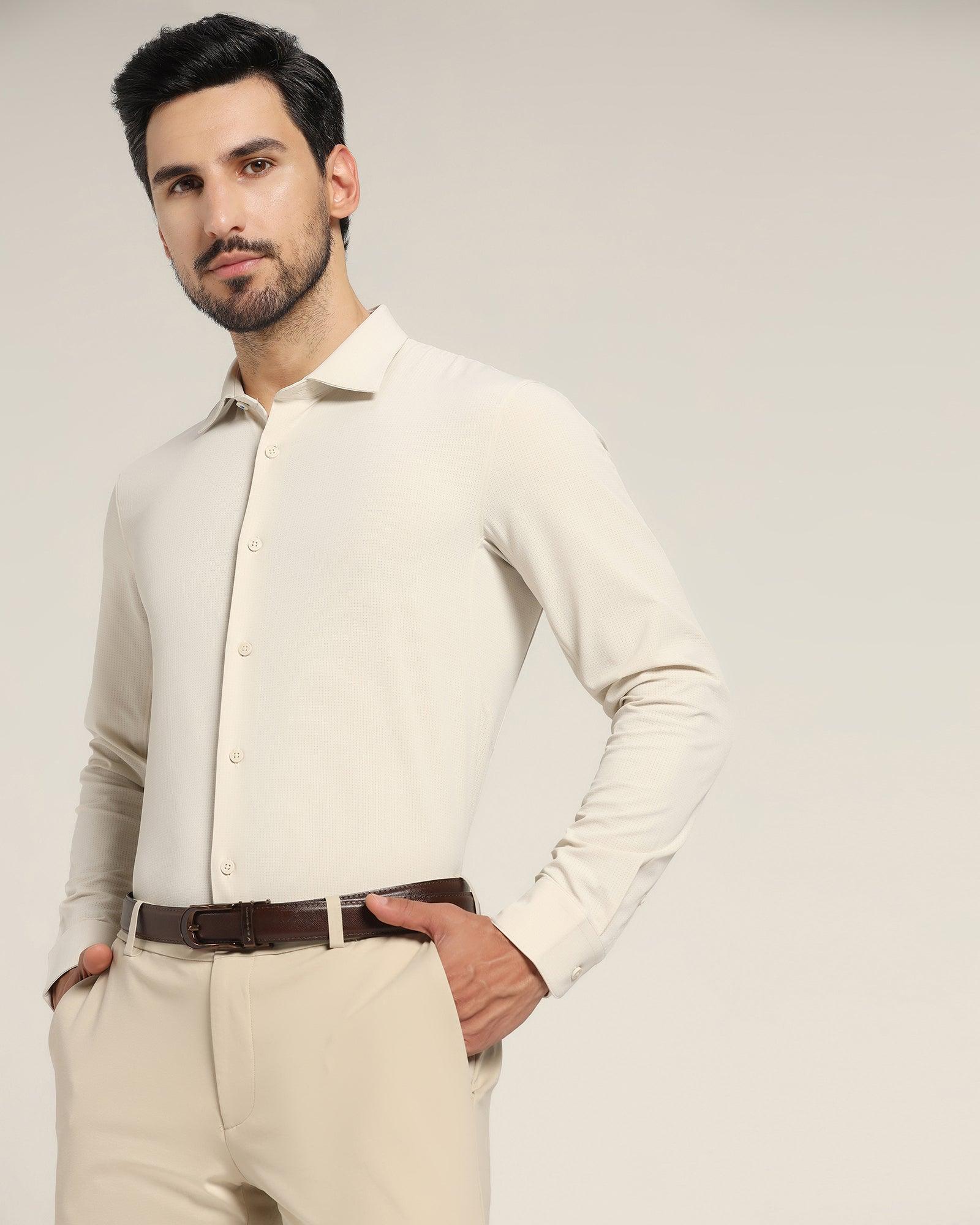 TechPro Casual Shirt In Beige (Thomas) - Blackberrys