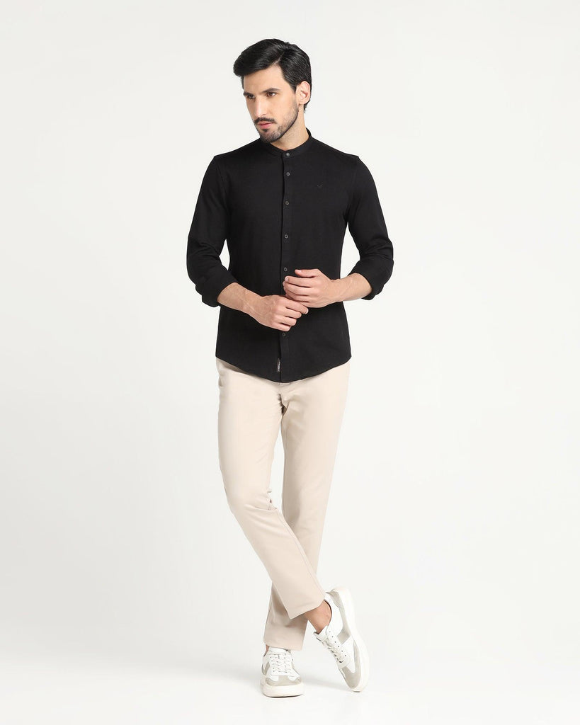 Casual Black Solid Shirt - Park