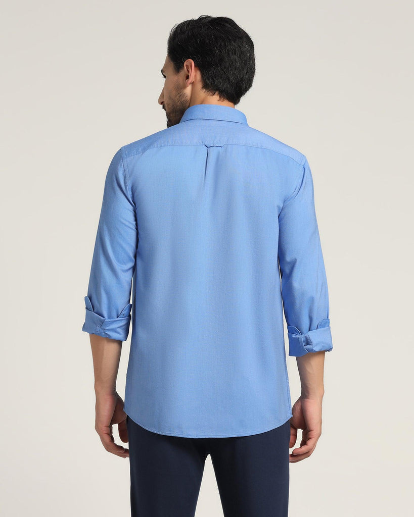 Casual Blue Solid Shirt - Molly