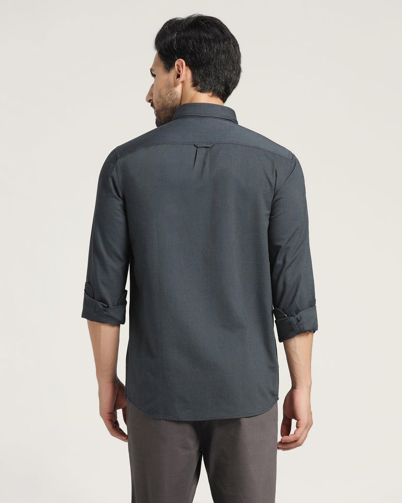 Casual Charcoal Solid Shirt - Molly