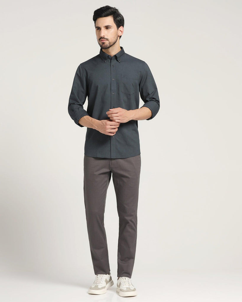 Casual Charcoal Solid Shirt - Molly