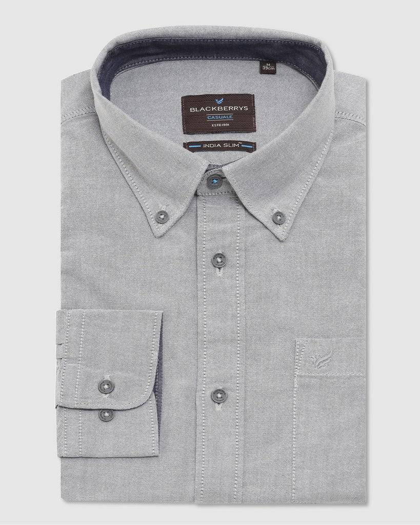 Casual Charcoal Solid Shirt - Tonic