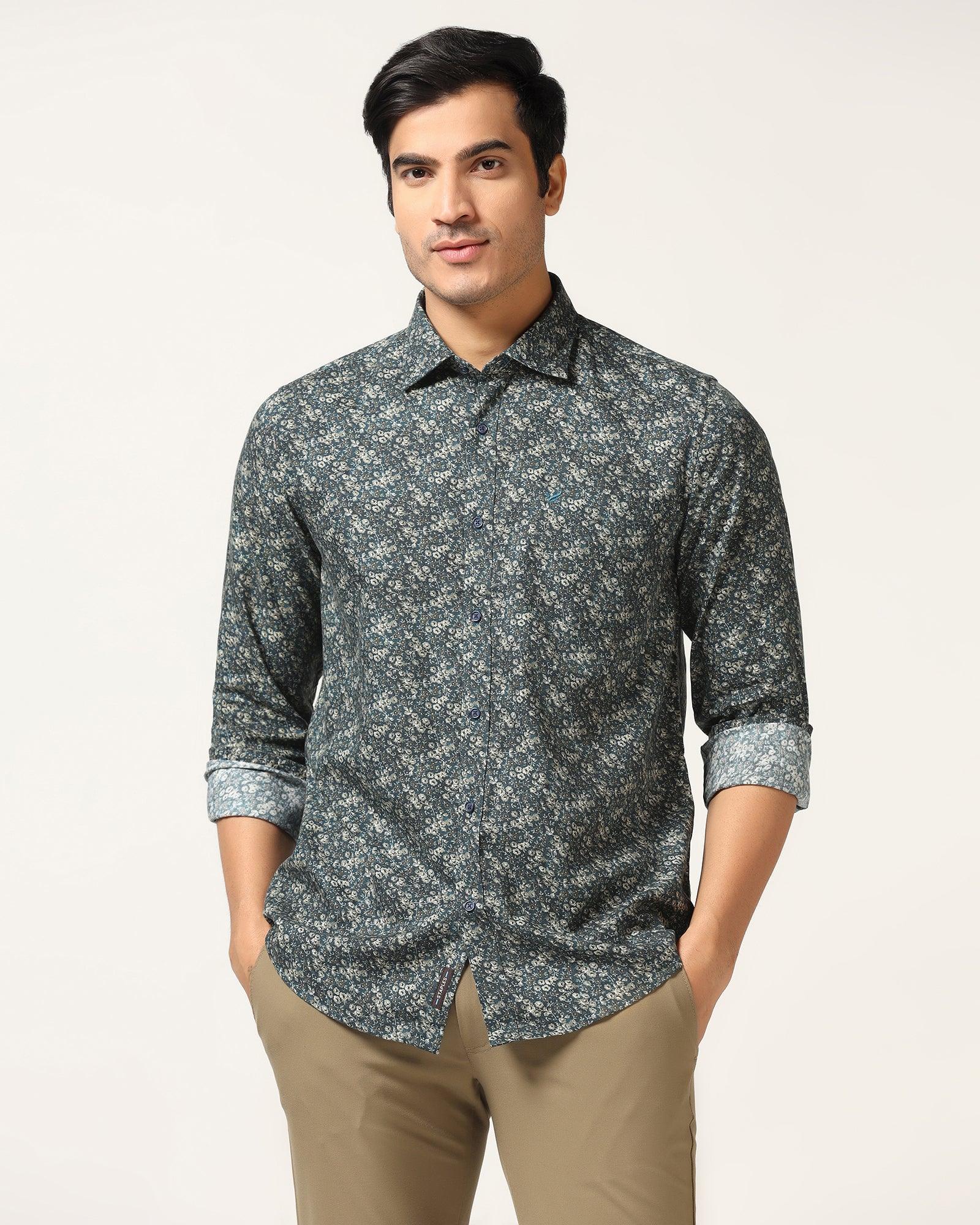 TechPro Casual Charcoal Solid Shirt - Trey - Blackberrys