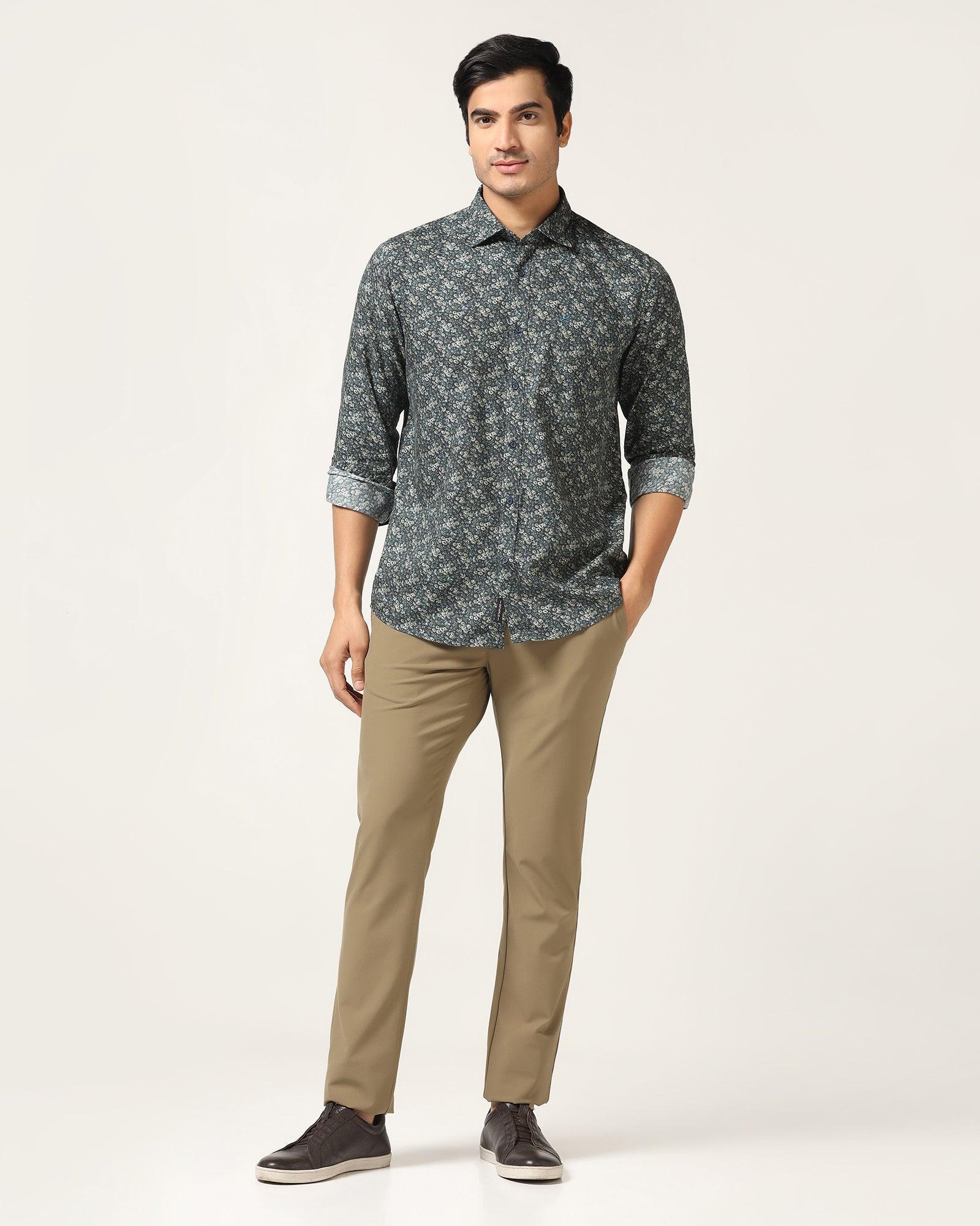 TechPro Casual Charcoal Solid Shirt - Trey - Blackberrys