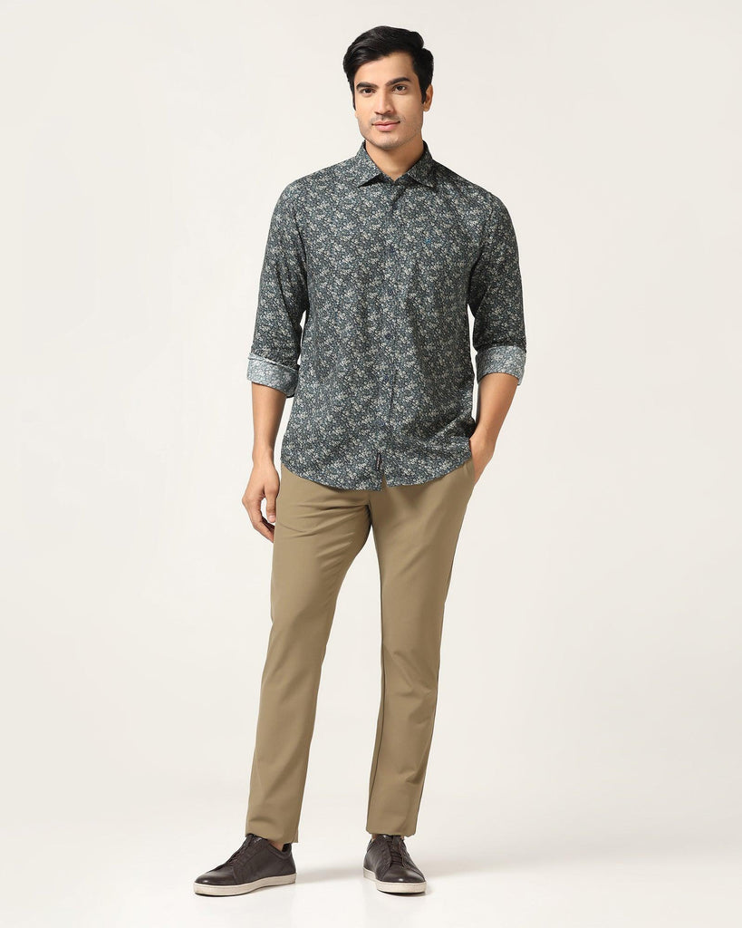 TechPro Casual Charcoal Solid Shirt - Trey