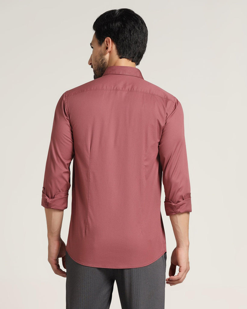 Casual Dusty Pink Solid Shirt - Beckham