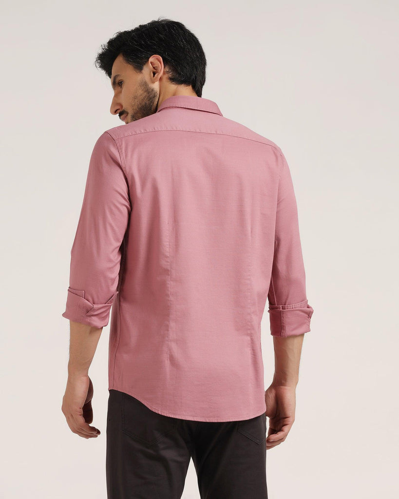 Casual Dusty Pink Solid Shirt - Creta