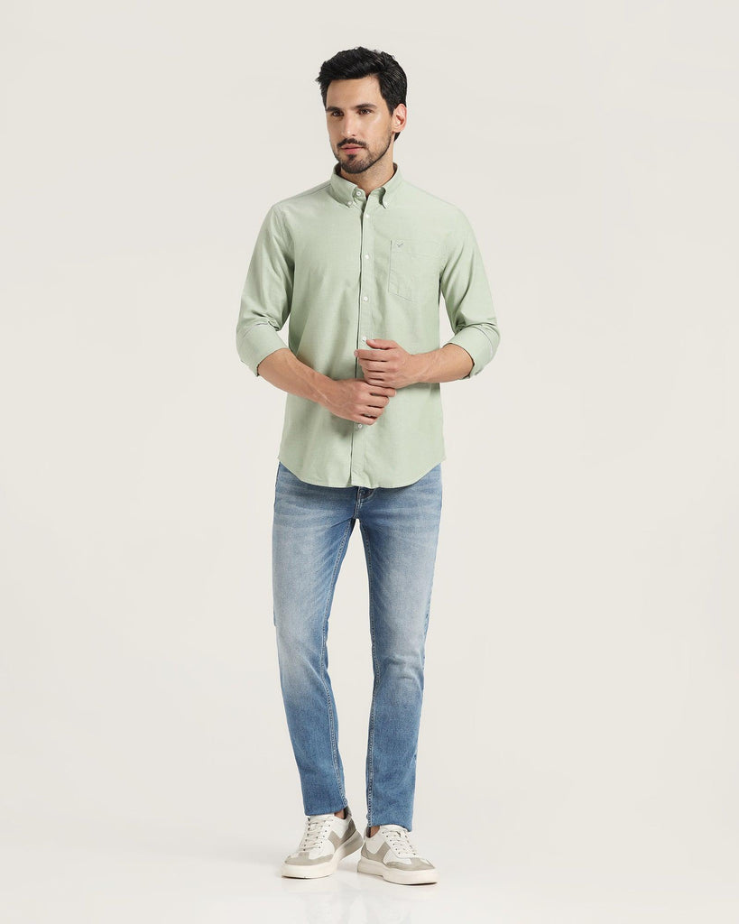 Casual Green Solid Shirt - Ronic