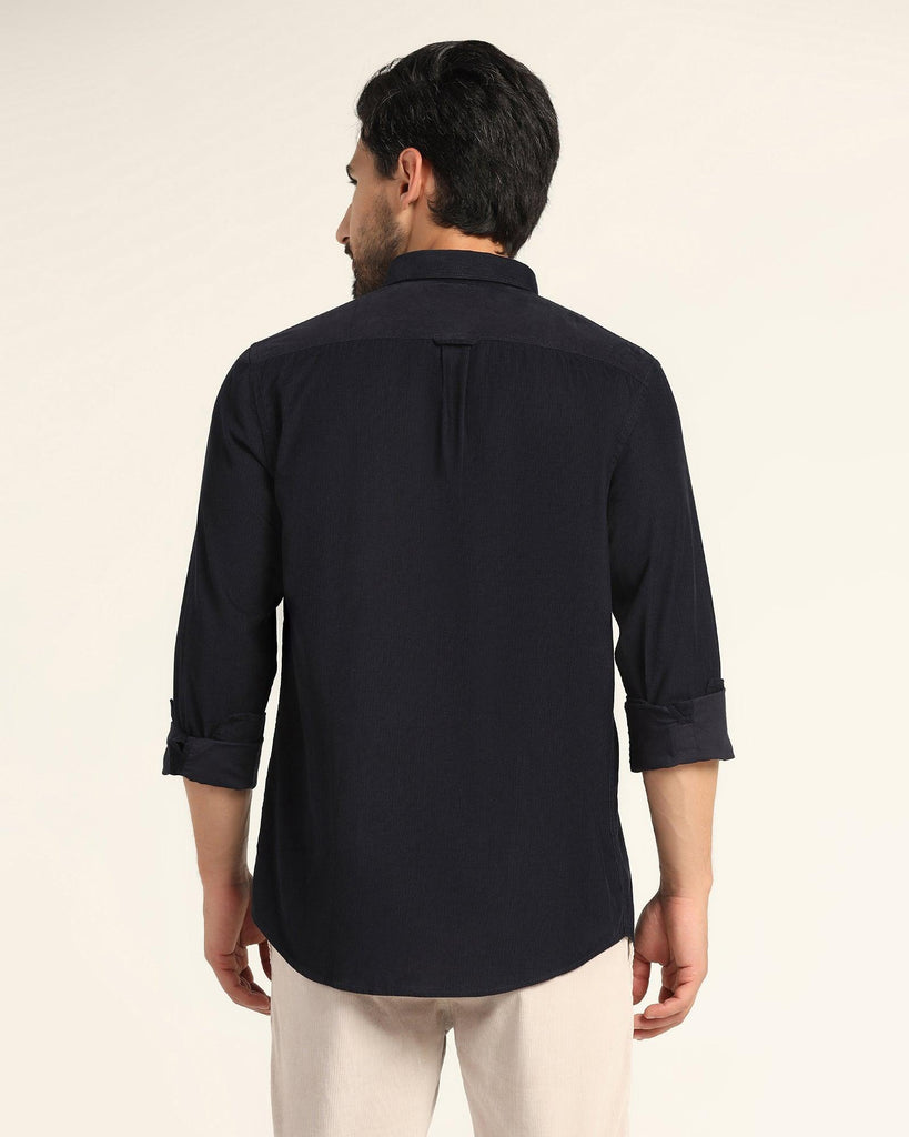 Casual Navy Solid Shirt - Jenga