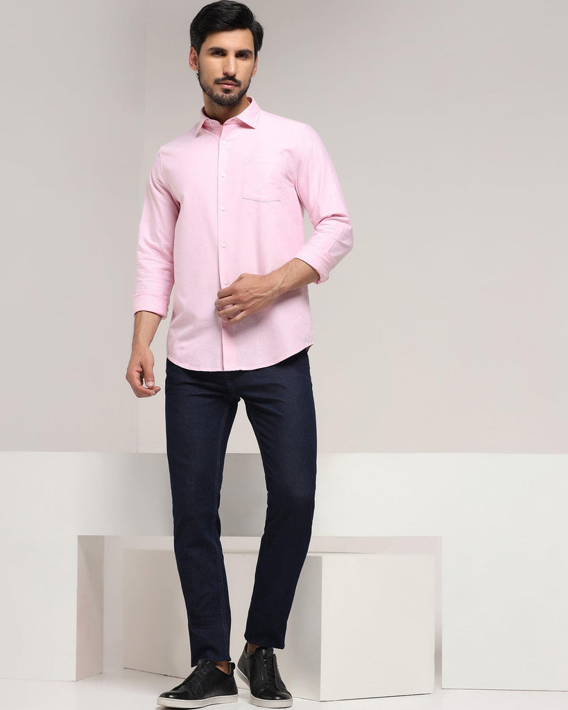 Casual Pink Solid Shirt - Monic