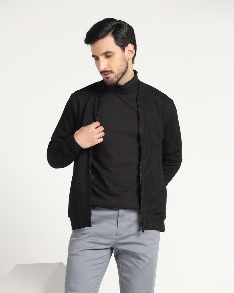 Black Solid Sweatshirt - Astroid