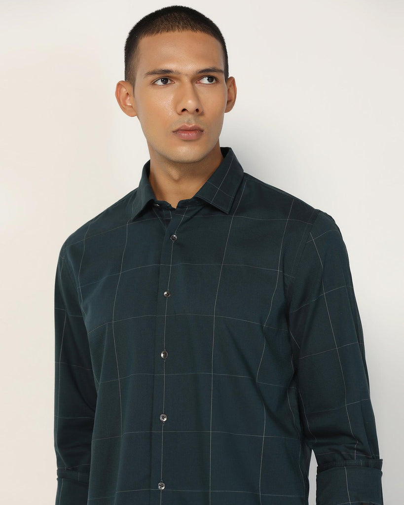 Casual Teal Check Shirt - Meester