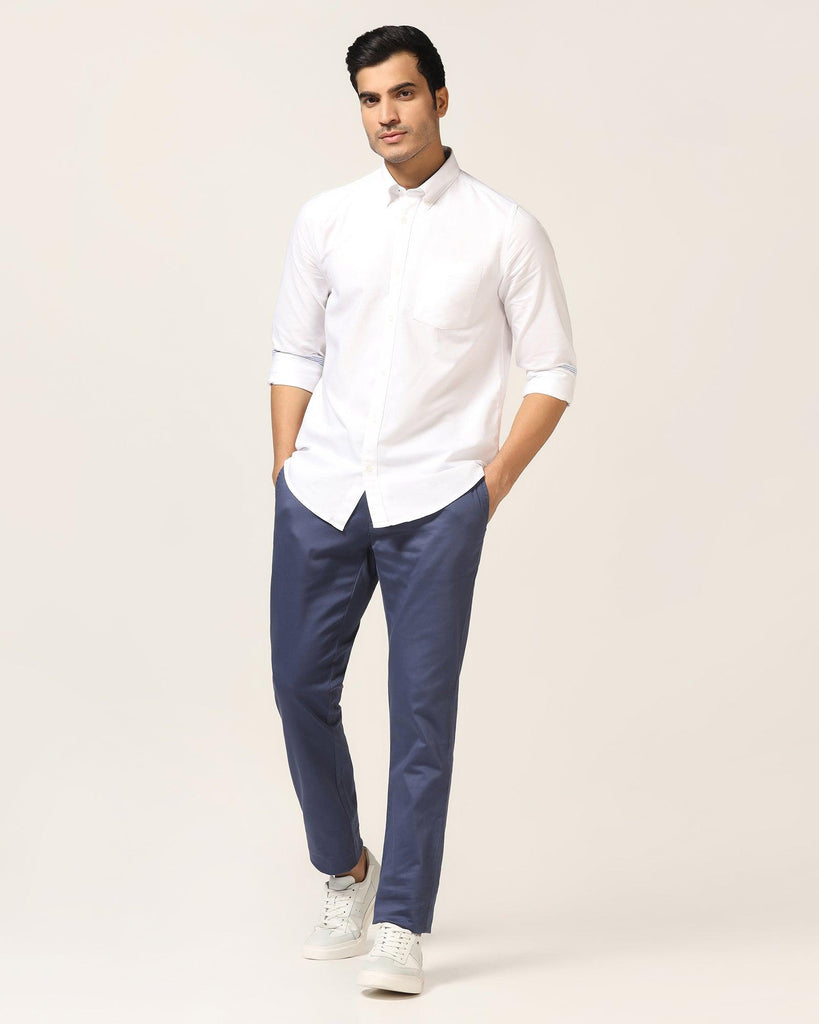 Casual White Solid Shirt - Donic