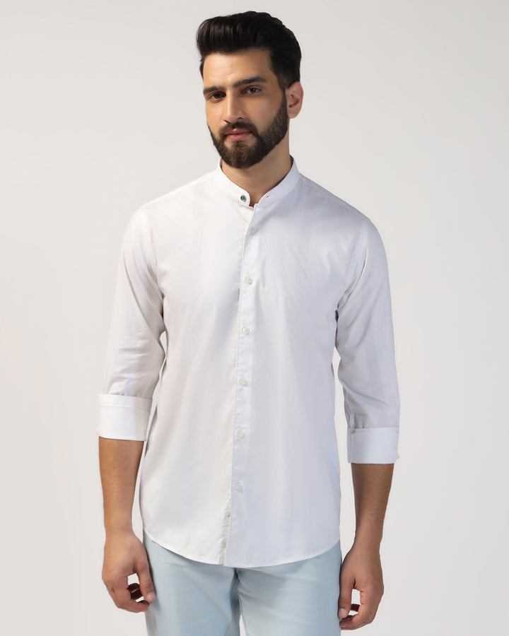 Casual White Stripe Shirt - Juni