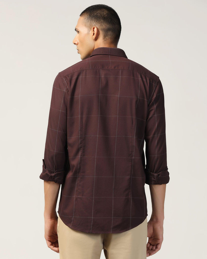 Casual Wine Check Shirt - Meester