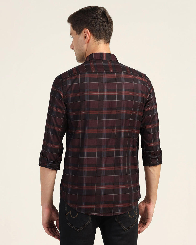 Casual Wine Check Shirt - Niger