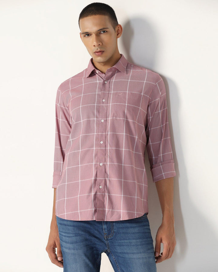 Casual Wine Check Shirt - Tempe