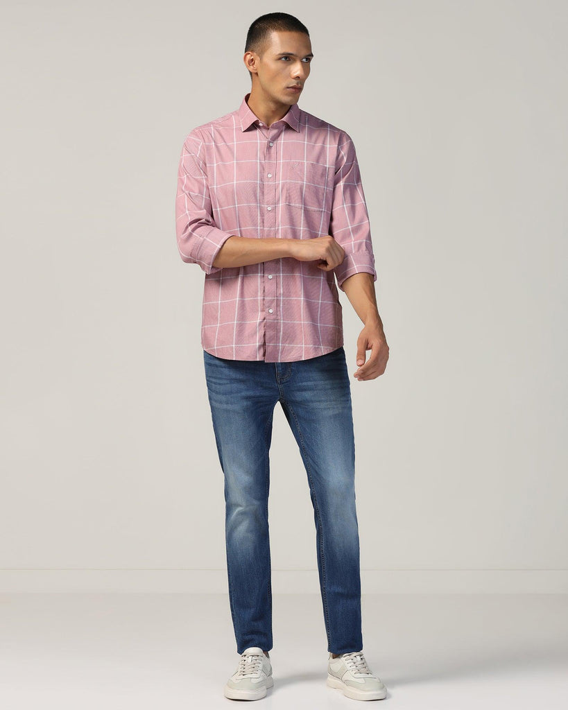 Casual Wine Check Shirt - Tempe