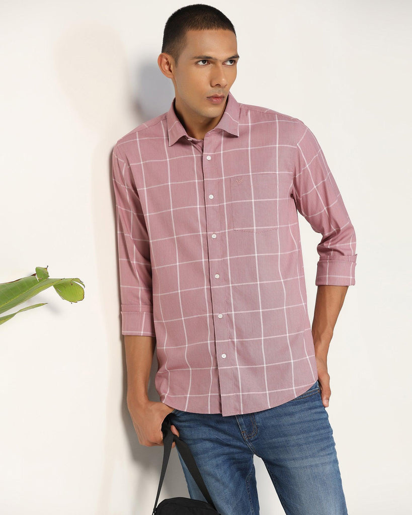 Casual Wine Check Shirt - Tempe