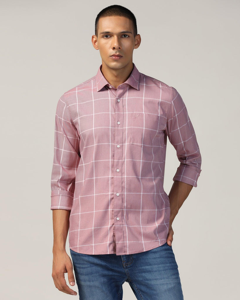 Casual Wine Check Shirt - Tempe