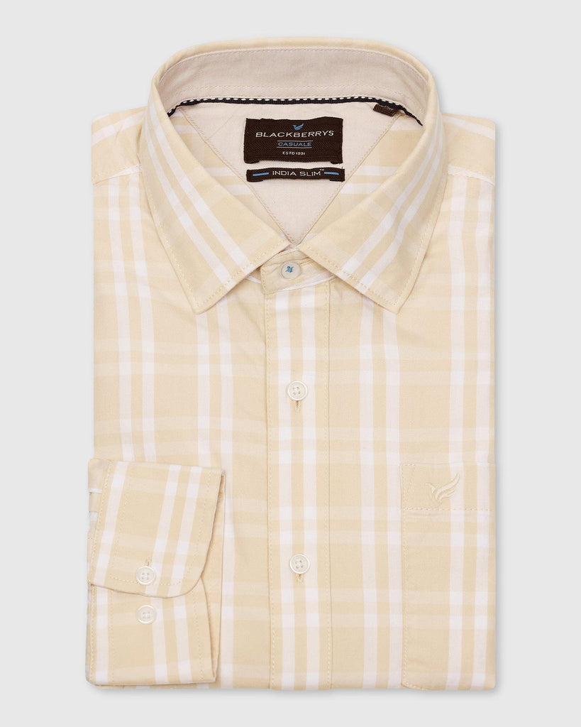 Casual Yellow Check Shirt - Meyer
