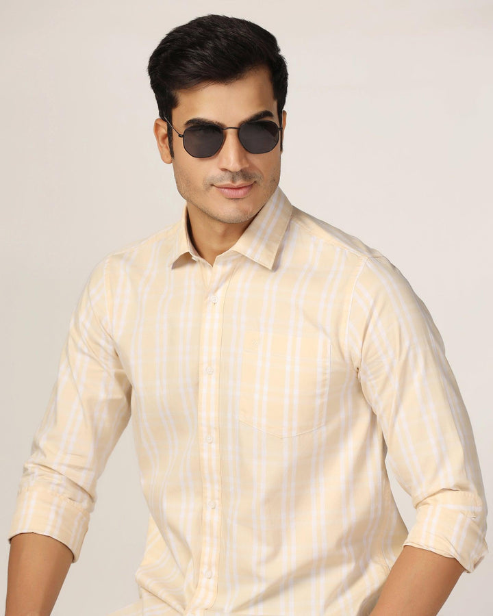 Casual Yellow Check Shirt - Meyer