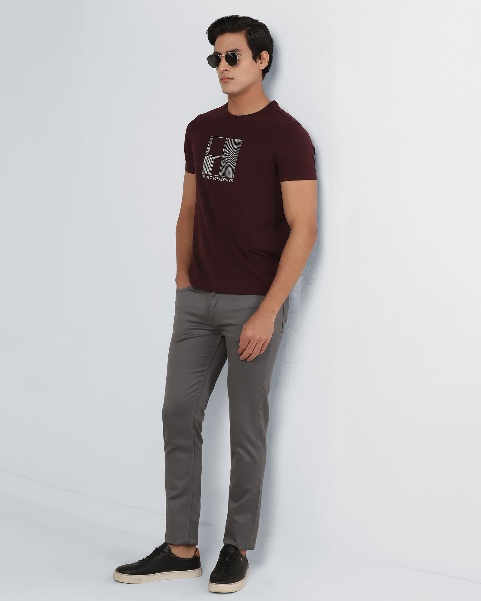 Charcoal Bleed Zero Slim Fit Jeans - Abto