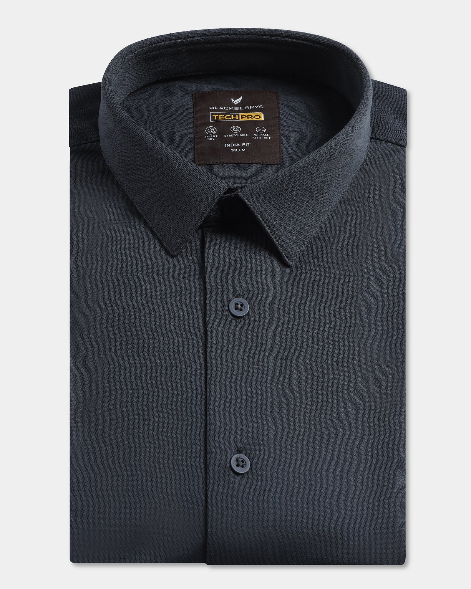 Charcoal TechPro Stripe Shirt - Keish